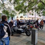 Dobové motorky na Masarykově náměstí